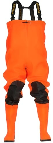 PROS MAX FLUO Chest Waders UK 9 / EU 43 Orange