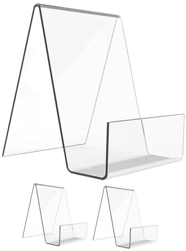 1 Set Libri Acrilico Espositori Per Libri E Album Musicali Design Per Scrivania 3 Pezzi