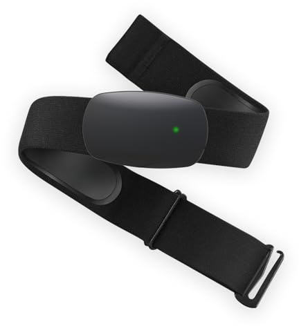 Cardiofrequenzimetro HRM CHILEAF Accurate HR Sensor ANT + Bluetooth impermeabile confortevole lavabile cinturino a lunga durata batteria compatibile con Wahoo Fitness, Polar Beat, Zwift, Runtastic Pro