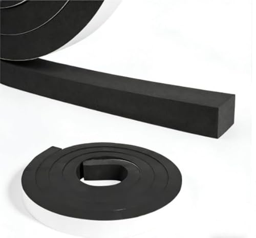 Cinta de sellado autoadhesiva de gomaespuma, eficaz junta de espuma para puertas, ventanas y aislamiento acústico, 25 mm de ancho x 20 mm de grosor, 2 m de longitud