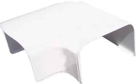 3S SuperSamaStore Curva Piana 110 x 75 Mm – Curva Canalina per Copertura Tubo Condensa di Condizionatore o Cavi Elettrici, PVC Certificato CE Resistente al Calore, 1 Pezzo