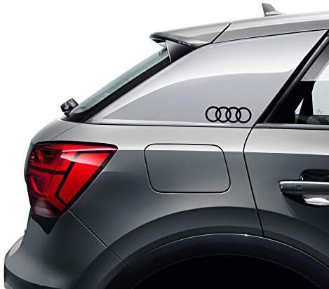 Audi 8W0064317E Dekorfolie Emblem Design Ringe Logo Aufkleber Sticker schwarz