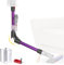 Tube télescopique pliable compatible avec Dyson V7 V8 V10 V11 V15 aspirateur sans fil, tube en aluminium à dégagement rapide amélioré pour le nettoyage sous le lit Table de canapé (Violet)