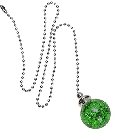 Artibetter Crystal Ball Pendant Fan Pull Chain: Green Pull Cord Handle for Ceiling Light – Decorative Hanging Ornament