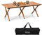 BOOSDEN Campingtisch Klappbar, Campingtisch 120x80cm, Klapptisch Camping, Rolltisch Camping, Falttisch mit Tragetasche für Outdoor, Strand, Grillen, Picknick, Festival