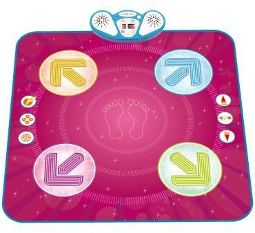 COSTWAY Tappeto da Ballo per Bambini, Tappeto Musicale Giocattolo con Segui-Le-Luci, 8 Musiche di Sfondo, Schermo del Punteggio & Volume Regolabile, per Bambini 1+ Anno