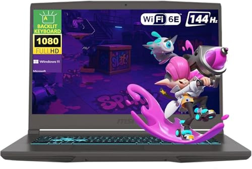 msi Sottile 15,6 pollici FHD Gaming Laptop, AMD Ryzen 5 7535HS, NVIDIA GeForce RTX 4060, 32GB RAM 1TB PCIe SSD, 256gb 9H Docking Station, Wi-Fi 6E, Bluetooth 5.3, Tastiera retroilluminata, Windows 11
