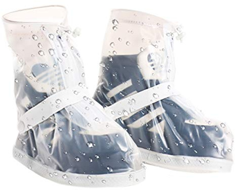 VXAR Rain Boot ShoeCover Waterproof Transparent XL