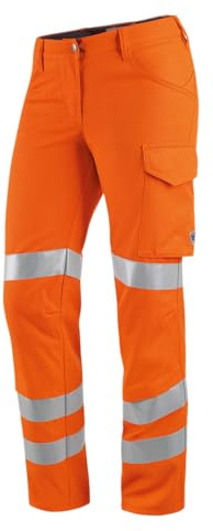 BP 2018-845-85-38l Arbeitshosen für Frauen, mit elastischem Rückenteil, 270,00 g/m² Stoffmischung, Warnorange, 38l