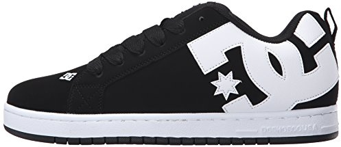 Dc Shoes Men's Court Graffik Casual Low Top Skate Shoe Sneaker, Black/Gum/Black, 10 UK