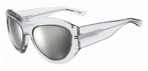 DSQUARED2 D2 0072/S Brille, Crystal, 59 für Herren, klar