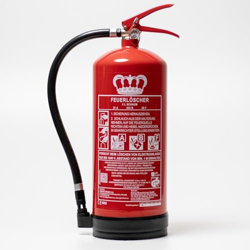 König 6 L Fettbrandlöscher Dauerdruck 6 LE DIN EN3 • Rating 21 A, 233 B, 40 F