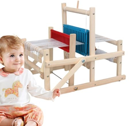 yztju Kit d'artisanat de tissage Arn – métier à tisser en bois, jouet d'art de tissage pour, tissage de jouets éducatifs | Métier à tisser fait à la main pour, maison de jeu tridimensionnell