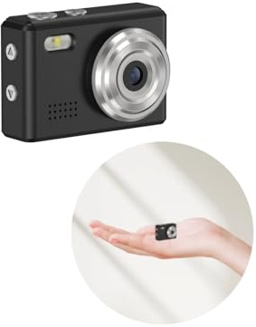 Cámara digital ultra pequeña, mini cámara, 2 megapíxeles, 1080P, foto, video, pantalla de 0.96 pulgadas, pantalla de 0.96 pulgadas, juego de soporte para llaves, portátil, conveniente para
