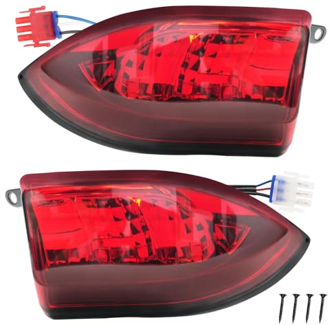 DRIVE UP Golf Cart LED Taillight for Club Car Precedent 2004-Up and Tempo 2018-Up Golf Carts, 12V Club Car Precedent Rear Tail Lights Kit with 3 Pin Wires