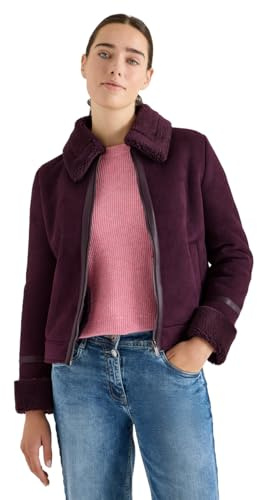 Cecil 2117051 Giacca in Velluto, Eggplant Red, L Donna