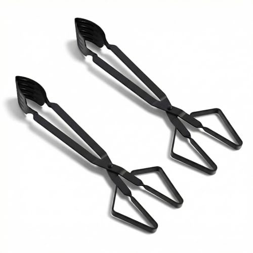 Lanties 2 Pcs Crab Tongs for Live Crabs, 15.24 Heavy Duty Crab Grab Claws for Seafood Handling, Ideal for Crabbing & Seafood Processing, Keeps Your Fingers Safe and out of Harm's Way, Black