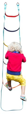 a corda per bambini: struttura in corda intrecciata leggera, fascino visivo vivido, montaggio sospeso stabile, divertente accessorio per arrampicata verticale con miglioramento della coördina
