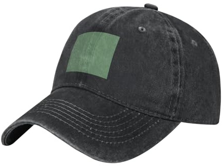 HJFCZH Cappello da baseball nero adulto invernale melone stampa verde per uomini e donne Comfort regolabile, nero, Taglia unica