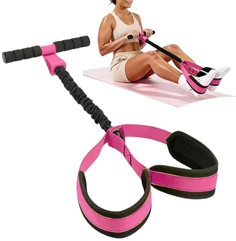 Banda de resistencia para pedal de pie, banda multifuncional ajustable de látex suave con asa, equipo de yoga en casa, para entrenamiento de fuerza de cuerpo completo, yoga, gimnasio, entrenamiento en