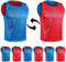 SPORTSBIBS 6X Fußball Leibchen für Kinder und Erwachsene - Set von 6 Stück - Wendeleibchen 2-Farbig, Trainingsleibchen, Markierungshemd Doppelseitig für Damen Herren Junioren Senioren