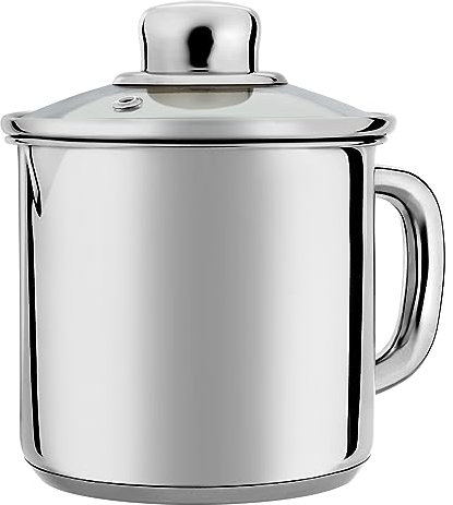 Galicja Kochtopf Induktion Gasherd-Topf RICKY – Töpfeinduktion – Kochtöpfe für Induktionsherd – Induktionstopf – Topf Induktion Groß – Topf aus Edelstahl – Induktionstopf –12cm – 1,2L