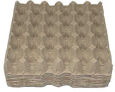 Pack10 Hueveras de Cartón para 30 Huevos de Gallina Tamaño L