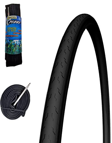COPERTONCINO DEESTONE 700 X 23 C (23-622) + CAMERA VALVOLA PRESTA PNEUMATICO PIEGHEVOLE PER BICI DA CORSA BDC (Valvola 48 mm)