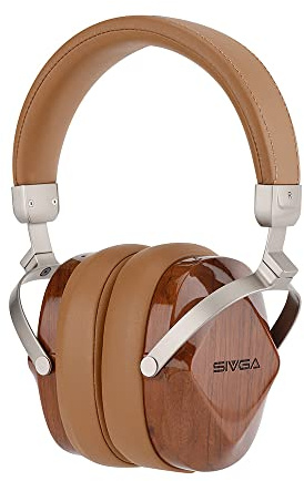 SIVGA Oriole Wooden Closed Back Wired Dynamic Headphone (Brown)