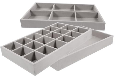 Alipis 3pièces Plateau De Rangement Bijoux Organisateur De Bijoux Pour Bagues Bracelets Boucles Oreilles De Rangement Pratique Et Économique Espace