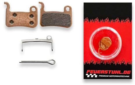 1 Set Bremsbeläge passend für Shimano XT BR-M775E-Bike - Fahrrad - Mountainbike - Trekkingrad - Onroad/Offroad - Ognibene - Made in Italy