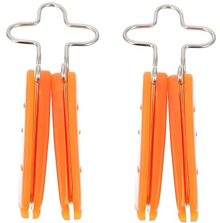 BELLIFFY 2pezzi Clip Naso Effetto Lifting in Silicone Arancione Correttore Naso Modellante Per Adulti Dispositivo Per Assottigliare e Sollevare Ponte Nasale