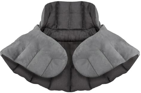 UNCN Coussin Chauffant Micro-onde pour le Cervical | 45×26CM | Bouillotte Micro-Onde Noyau de Cerise Graine de Lin | Tissu ultra-doux et Odeur de Citronnelle, Camomille, Menthe