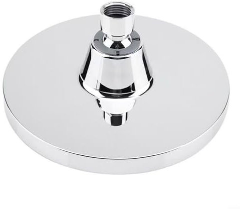 SMZhomeone Pomme de douche à effet pluie autonettoyante de 15,2 cm chromée ultra fine avec technologie Air Boost - Angle réglable - Montage mural - Pulvérisateur de salle de bain