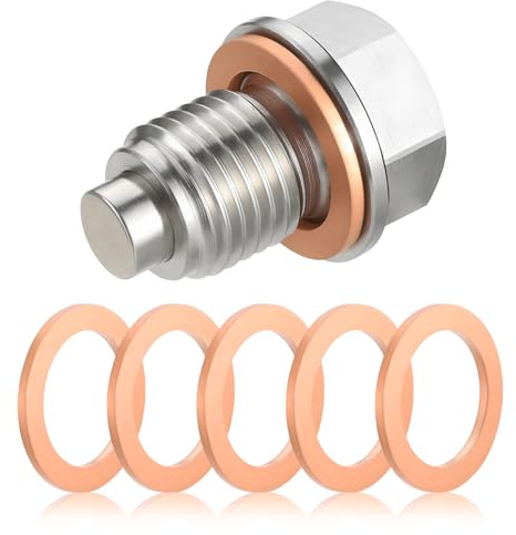 Fiula Bouchon de Vidbouchon Vidange Bouchon Vidange Bochuon de Vidange Moteur Bouchon Vidange Huile Moteur vis de Vidange Anti-Fuite Bouchon de Vidange Joint Bouchon Vidange (M14x1.5）