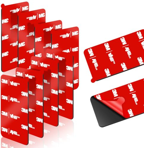 URAQT Nastro Biadesivo Extra Forte, 10 pcs Impermeabile Tampone Biadesivo,Realizzato in Nastro 3M vhb 5952,Nastro Adesivo di Montaggio Forte,Resistenza,Alle Alte Temperature,per Casa,Ufficio(50*25mm)
