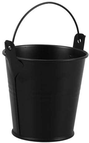 DOITOOL Seau à Graisse Métal pour Barbecue Résistant Haute Température Seau Récupérateur Huile pour Barbecue Compact pour Cuisine et Extérieur