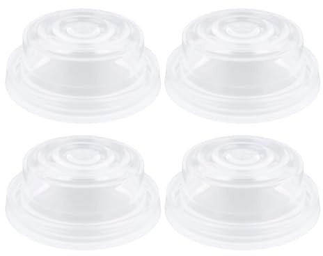 ORFOFE Pompa per Latte Manuale in Silicone Leggero e Portatile, Set da 4 Unitá Trasparenti per Estrattore di Latte Materno