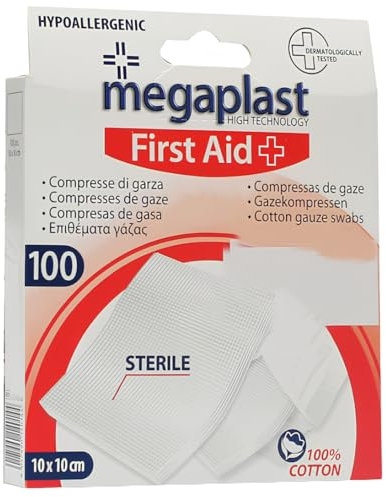 FORNOR MEGAPLAST 14403 MEGAPLAST 100 TAMPONS DE GAZE STÉRILES