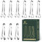 9-Piece Mini Serving Tongs, Stainless Steel Small Food Tongs - 4.8 Appetizer & Ice Cube Tongs