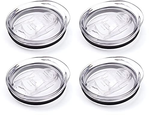 12oz stemless wine tumbler lid replacement (4 Pack),2.9 inch diameter spill proof,for Sivaphe and Corkcicle Double-wall Stainless Steel Travel Coffee Mug