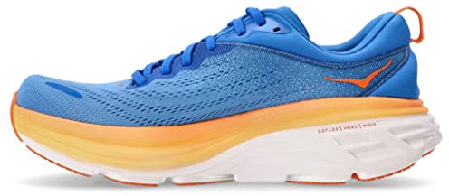 HOKA ONE ONE 1123202-CSVO M Bondi 8 Sneaker Male Coastal Sky/Vibrant ORANGE EU 44