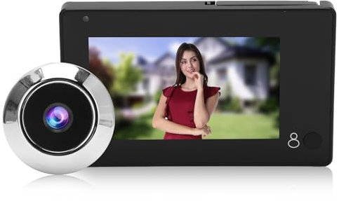 Spioncino Digitale HD Telecamera di sorveglianza Senza Fili 145° Ultra grandangolare Display 4,3 Pollici ad Alta Definizione, per casa, Appartamento, Hotel