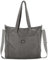 VASCHY Bolso Mujer, Bolso Bandolera de Pana Bolsos Universidad Grande Bolso Ordenador Portátil Bolsa Shopper con Cremallera Bolso Hombro para Viaje/Trabajo/Oficina/Escuela, Gris