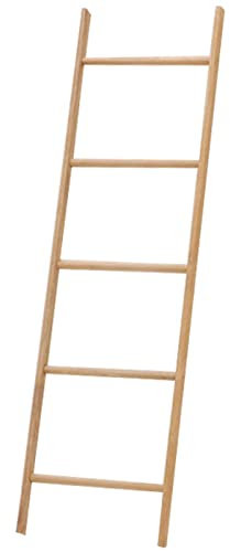 Handtuchleiter aus Holz, 5-stufiger Handtuchhalter, Badezimmer-Aufhänger 160 cm, Badezimmer-Wohnzimmer-Aufhänger, platzsparender Handtuchhalter-Leiterständer