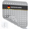 BAMONDO Duschmatte rutschfest & Hautsensitiv (grau) 53x53 cm - Antirutschmatte Dusche maschinenwaschbar - Duscheinlage rutschfest BPA frei - Rutschmatte Dusche, Rutsch Einlage Dusche