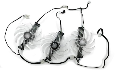 QKFTCSDW Ventilador de Tarjeta de vídeo RTX3060 RTX3070 RTX3080 RTX3090 Compatible con Ventilador de refrigeración de Tarjeta gráfica RTX 3060 3070 3080 3090