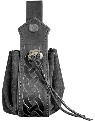 Bolsa de Dados de Cuero, Bolsa de Monedas de Cuero,Bolsa de Monedas portátil - Pequeña Bolsa de Cuero con cordón, Bolso Multiusos para Cambio de Monedero para Uso Diario