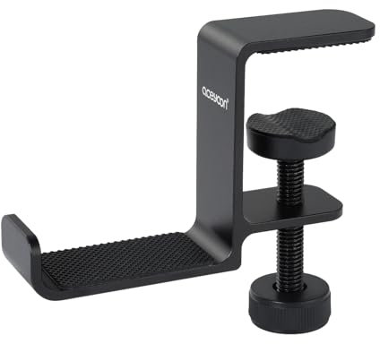 aceyoon Soporte Auriculares para Escritorio, Soporte de Gancho Giratorio para Juegos con Gancho de Silicona Soporte Cascos Universal Headphone Stand per Cuffie da Gioco, Borse e Ombrelli