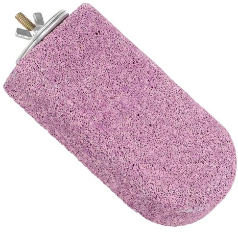 Milisten Perchoir pour Oiseaux Pierre De Calcium Solide Support De Plateforme Stable pour Perruches Et Perroquets Accessoire De Cage Résistant pour Lécher Et Mâcher Jouet Exercice Sûr